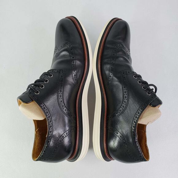 Cole Haan Men\'s Grand Shortwing Oxford Shoe Leather Black Size 11M main image 5